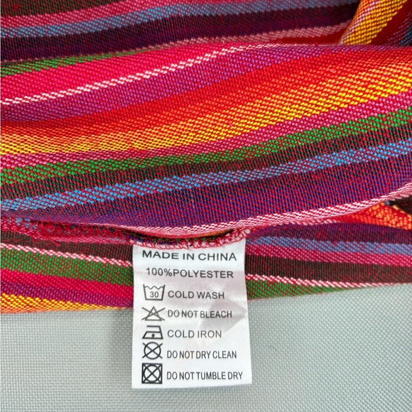 Ivy City Girls Fit and Flare Rainbow Striped Dress Size 11/12 Zipper Dopamine - Picture 7 of 7